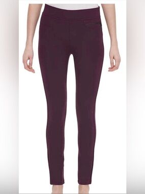 DKNY Jeans Ponte Leggings in Merlot